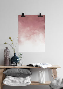 'Pink Cloud' framed art print 52x72