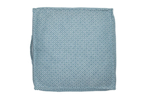 Blue&white woven patterned beanbag/floor cushion- Small, med & large