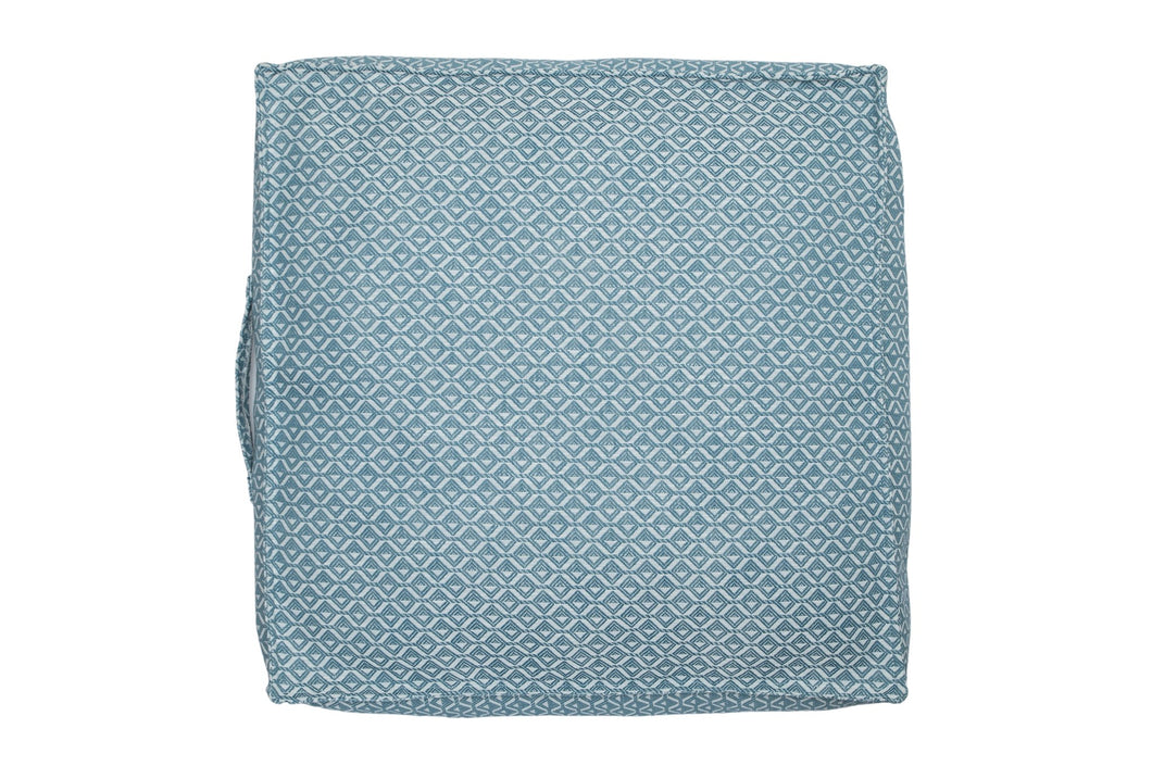 Blue&white woven patterned beanbag/floor cushion- Small, med & large