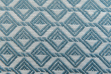 Load image into Gallery viewer, Blue&amp;white woven patterned beanbag/floor cushion- Small, med &amp; large