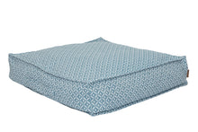 Load image into Gallery viewer, Blue&amp;white woven patterned beanbag/floor cushion- Small, med &amp; large