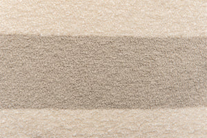 Sand&Ecru block stripe outdoor beanbag/ floor cushion - Small, med & large