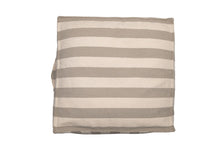 Load image into Gallery viewer, Sand&amp;Ecru block stripe outdoor beanbag/ floor cushion - Small, med &amp; large