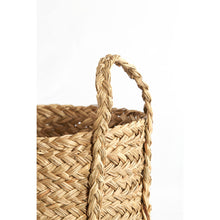 Load image into Gallery viewer, Natural &amp; black basket set of 4
