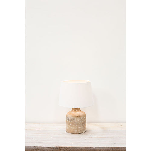 Mango wood table lamp base small
