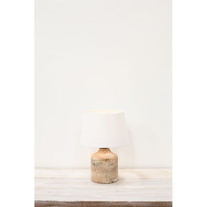 Mango wood table lamp base small