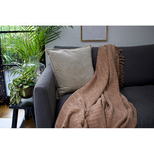Load image into Gallery viewer, Silver taupe velvet cushion 45x45
