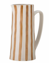 Load image into Gallery viewer, Brown striped stoneware jug