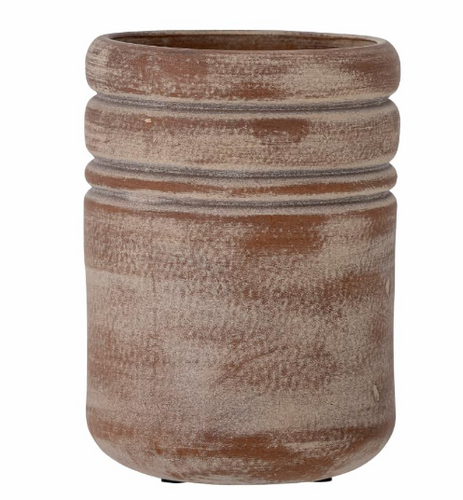 Brown ceramic vase