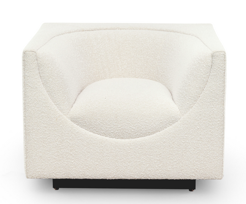 Cream boucle occasional chair