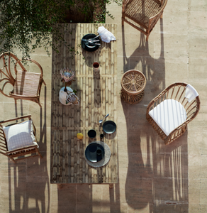 Large Bamboo Dining Table