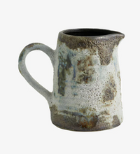 Load image into Gallery viewer, Textured green &amp; white jug