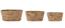 Load image into Gallery viewer, Water hyacinth baskets set of 3