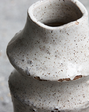 Load image into Gallery viewer, Pale beige glazed earthenware vase