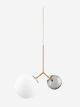 Load image into Gallery viewer, White &amp; grey bubble pendant light