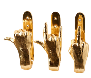 Golden hand gesture hook