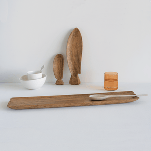 Mango wood serving tray long