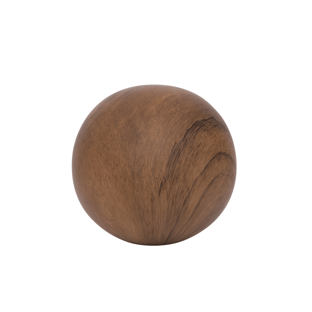 Wood effect decorative ball