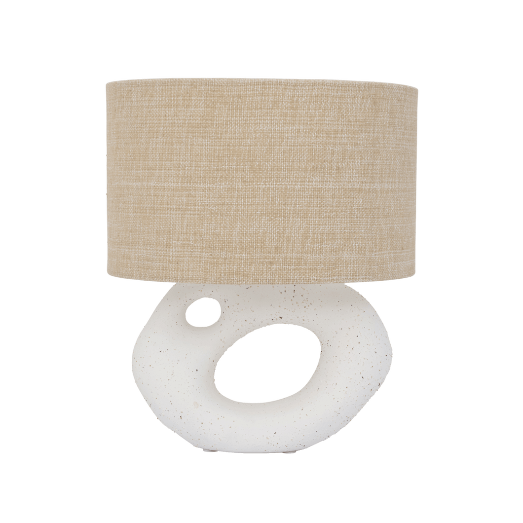 Ceramic textured table lamp