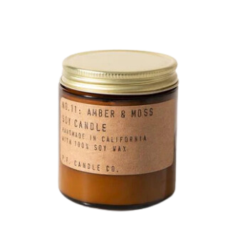 Amber & Moss mini soy jar candle
