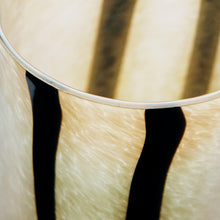 Load image into Gallery viewer, Tea light holder black stripes