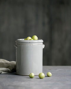 Light grey handled planter