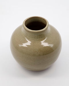 Green handmade vase
