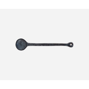 Black stoneware spoon