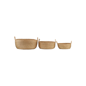 Seagrass baskets with handles