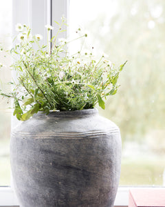 Rustic concrete vase