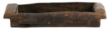 Load image into Gallery viewer, Dark brown recycled wood dish