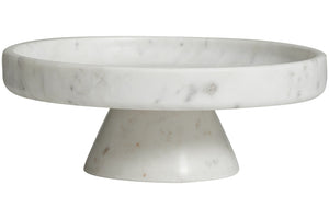 Marble cake stand on base