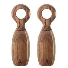 Load image into Gallery viewer, Acacia wood salt and pepper mill set
