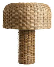 Load image into Gallery viewer, Natural cane atum table lamp