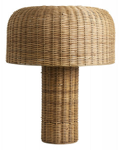 Natural cane atum table lamp