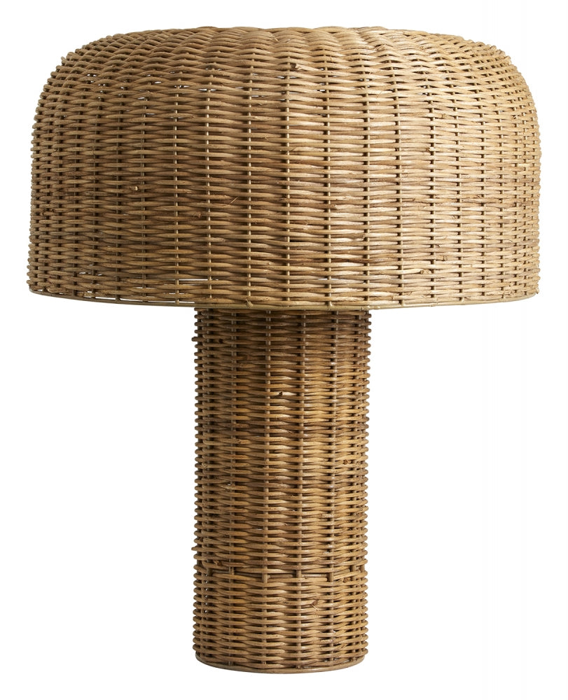 Natural cane atum table lamp