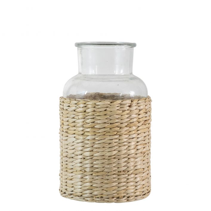 Seagrass wrapped vase large