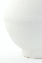 Load image into Gallery viewer, White rough finished papermache pot large