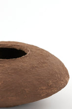 Load image into Gallery viewer, Brown rustic papermache pot
