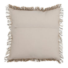 Load image into Gallery viewer, Natural jute and cotton cushion 45cm