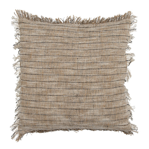 Natural jute and cotton cushion 45cm
