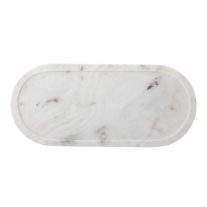 White marble tray