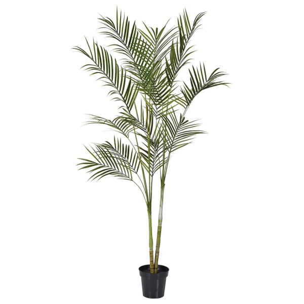 FAUX ARECA PALM IN BLACK POT