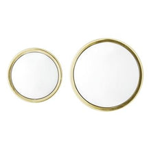 Load image into Gallery viewer, Gold fisheye mirror set of 2