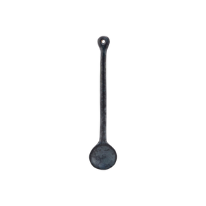 Black stoneware spoon