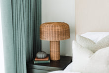 Load image into Gallery viewer, Natural cane atum table lamp