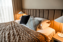 Load image into Gallery viewer, Indigo velvet cushion 50x50
