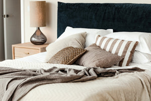 Natural hyacinth cushion 40x40