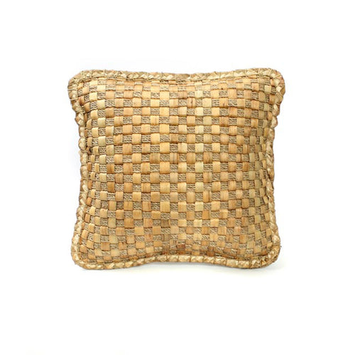 Natural hyacinth cushion 40x40