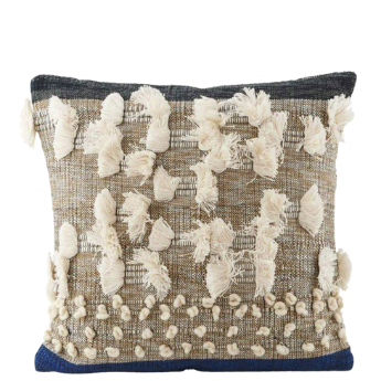 Blue bobble ethnic cushion 50x50